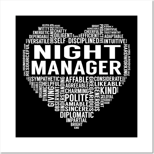 Night Manager Heart Wall Art by LotusTee